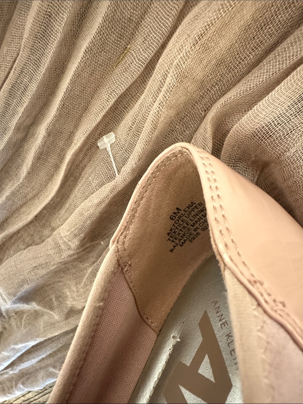 Anne Klein Pink Pointed Toe Flats with Stud Accents - Picture 11 of 11